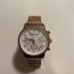 COPY - MK5026 Damen Rose Gold Tone Chronograph Watch